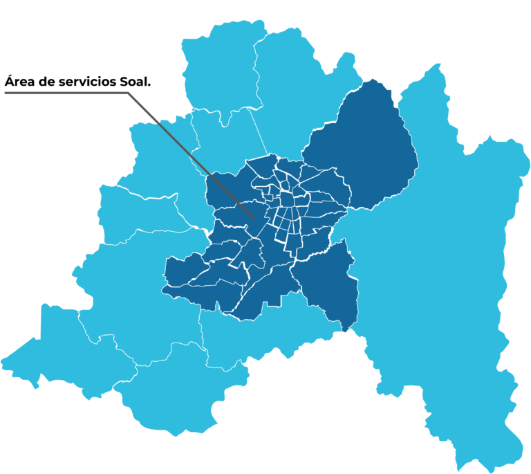 Mapa de cobertura Santiago